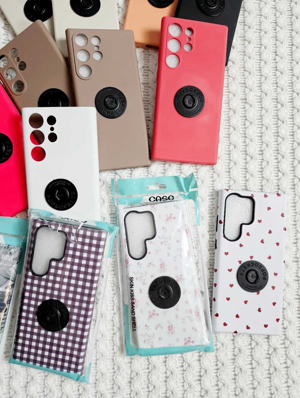 Samsung Galaxy S23 Ultra Phone Case Bundle Silicone Christmas Halloween Neutral